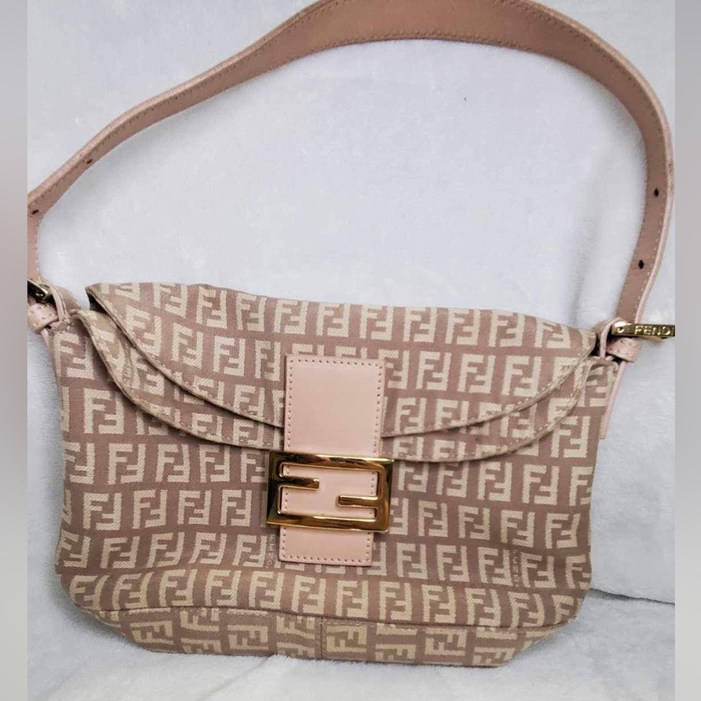 Fendi zucchino baguette flap bag